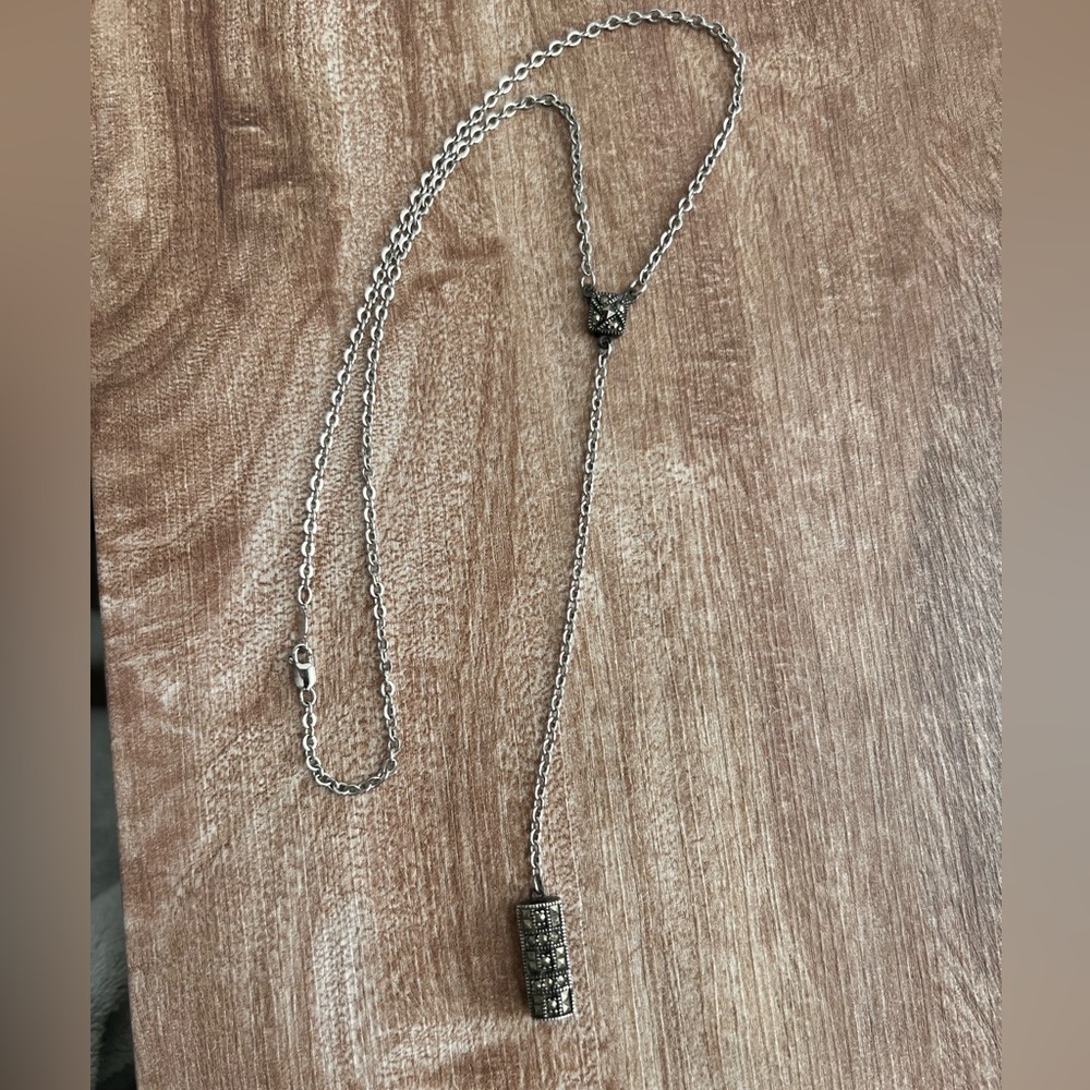 CLOSET CLOSING Judith Jack Marcasite Sterling Silver Necklace